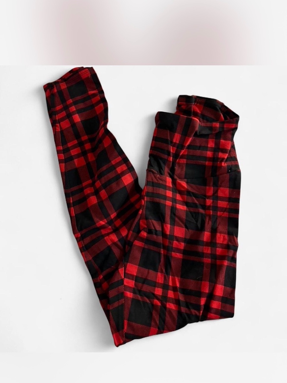 Red and Black Plaid Pajama Pants - Brand